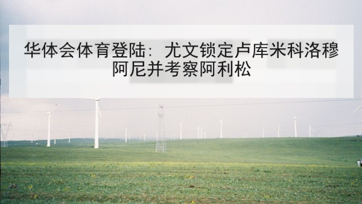 华体会体育登陆: 尤文锁定卢库米科洛穆阿尼并考察阿利松